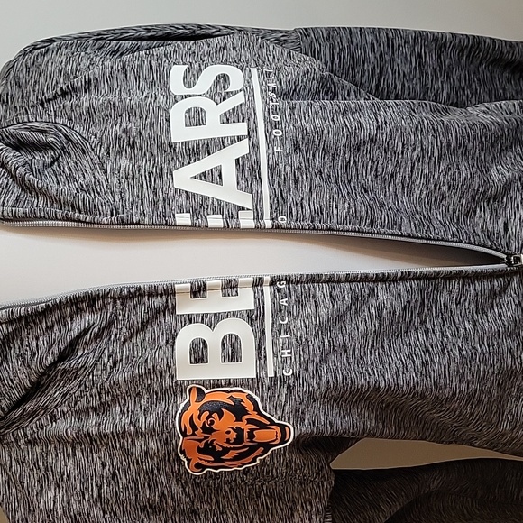 Chicago Bears NFL Team Apparel full zip long sleeve 2 pocket hoodie womens sz M - Picture 2 of 10